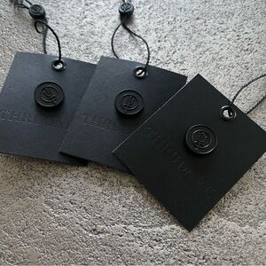 Thrudark Black Embossed Logo Mini Pins - Set of 3